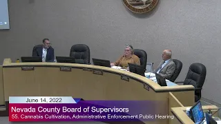 Nevada County Board of Supervisors Meeting June 14, 2022