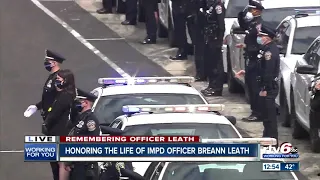 21 Gun Salute, Taps, and Amazing Grace at IMPD Officer Leath's funeral
