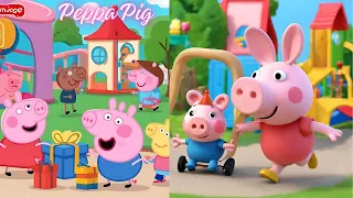 Peppa Pig: Mystery Playground Surprise|Peppa Pig Gift Box Unboxing, choo choo train ride
