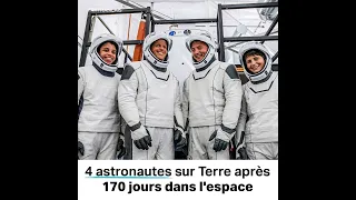 Quatre astronautes reviennent sur terre depuis la SSI