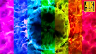 Party Rainbow Furnace | Motion 4K Screensaver | VJ LOOP | No Music