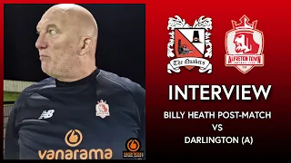 Billy Heath Post Match Interview Darlington (A)