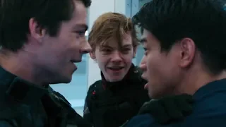 Thomas and Newt reunite with Minho [The Death Cure]