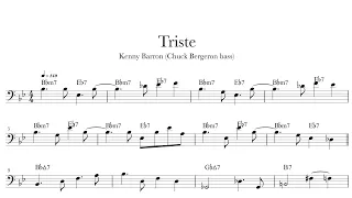 Triste - Kenny Barron (Chuck Bergeron bass) | bass transcription