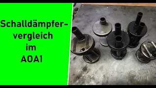 Simson Tuning Auspuff AOA1 Umbau normaler Schalldämpfer Doppelrohrdämpfer Vergleich #CO2radtechnik