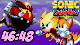 Sonic Mania Plus - Sonic & Tails Good Ending Speedrun in 46:48 RTA