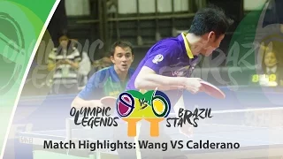 Olympic Legends vs Brazil Stars Highlights - Calderano vs Wang Liqin