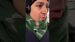 Lin Manuel Miranda  - Subway rehearsal #3