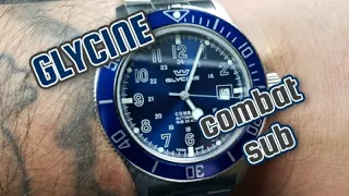 Glycine Combat Sub | Blue Dial Blue Bezel