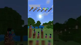 Minecraft: Which shovel is faster?😳#shorts