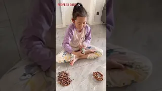 A clever Chinese #girl unveils a neat trick for swiftly cracking open #hazelnuts