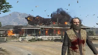 Grand Theft Auto V - Pouring Gasoline On Car, Blowing It Up