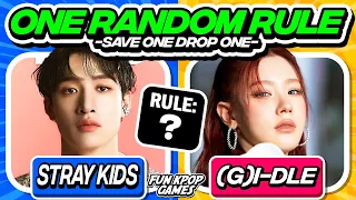 ✨[FIRST EVER]✨ ONE RANDOM RULE: SAVE ONE DROP ONE KPOP SONG - FUN KPOP GAMES 2024