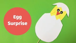 EASTER CRAFT for kids - Egg surprise