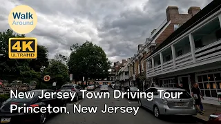 【4K60】 New Jersey Town Driving Tour: Princeton, New Jersey