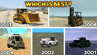 GTA : WHICH IS SLOWEST VEHICLE IN EVERY GTA?