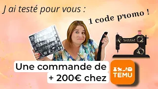 J'ai testé pour vous : TEMU, je commande + de 200€ de produits / Haul Mercerie chinoise /By PopO