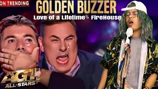 GOLDEN BUZZER | Simon Cowel cried when he heard the song Love of a Lifetime - FireHouse