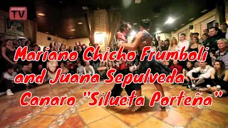 Mariano Chicho Frumboli and Juana Sepulveda, Canaro Silueta Porteña #Planetango #Chicho#Juana