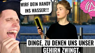 Paluten REAGIERT auf Dinge, zu denen UNS unser GEHIRN ZWINGT.