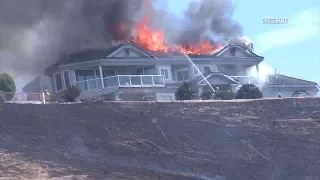 Brush Fire Burns Home, Scorches 150+ Acres In Chino Hills