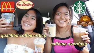 trying iced coffee from every fast food restaurant! (ft. my sister)