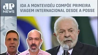 Lula viaja ao Uruguai e tem reuniões com Lacalle Pou e Pepe Mujica; Schelp e Capez analisam