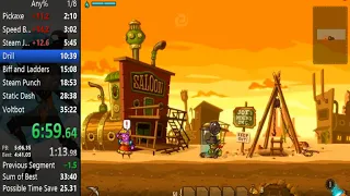 SteamWorld Dig any% speedrun in 32:33 (PC)