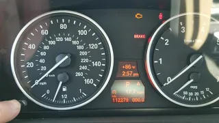 BMW E70 X5 brake warning light reset fail.