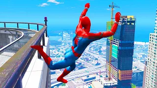 GTA 5 Falling off Highest Buildings #34 - GTA 5 Gameplay Funny Moments & Fails