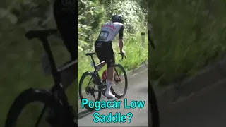 Tadej Pogacar low saddle? Time Trial #shorts #pogacar #cycling