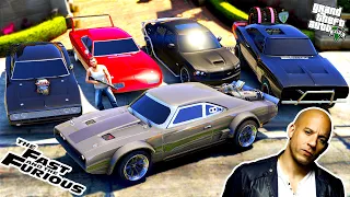 Michael Steal Every Fast And Furious Famous 'Dodge' Cars in GTA 5! | (GTA V Real Life Cars #155)