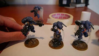 How to stick a Warhammer 40k Space Marine Inceptor onto the stand