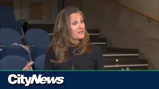 Deputy PM Freeland charged with speeding in Alberta