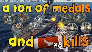 Friedrich der Große 211k damage - 8 kills - ton of medals || World of Warships