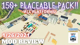 150+ PLACEABLE PACK!! - Mod Review for 1/26/2021 - Farming Simulator 19