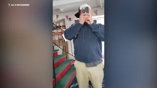 Video shows man trespassing in Long Island mosque, harassing members