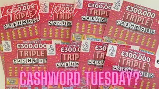 £24 of Cashword Tripler Scratch Cards. Let's give them a try and see how they do!