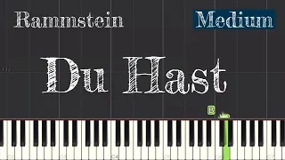 Rammstein - Du Hast Piano Tutorial | Medium