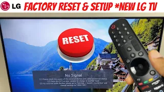 Factory Reset & Setup *New LG TV