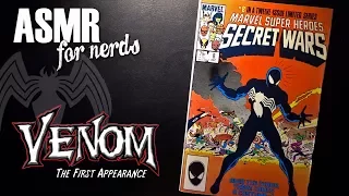 Venom First Appearance ASMR Comic Book Reading - whispering, page turning, Spider-Man