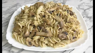 Быстрые Макароны с Грибами и Сыром Вкуснятина Для Всех!!! / Паста с Грибами /  Pasta with Mushrooms