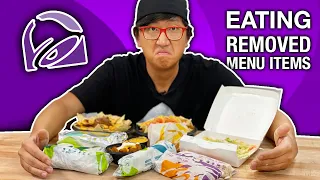 EATING Everything Taco Bell 🌮🔔 REMOVED from their MENU!!