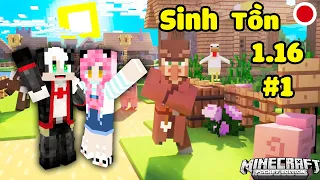 REDHOOD VÀ MỀU THỬ THÁCH SINH TỒN MINECRAFT 1.16 TẬP 1*HÀNH TRÌNH TÌM NHÀ CỦA MỀU TRONG MINECRAFT