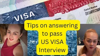 Paano Pumasa sa US Visa Application Interview | Mommy MJ living in America
