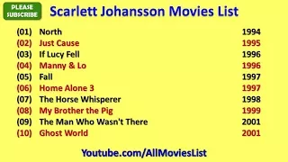 Scarlett Johansson Movies List