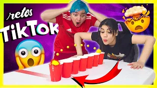 PROBANDO RETOS VIRALES DE TIKTOK - Olimpiadas de Yolo Aventuras #2