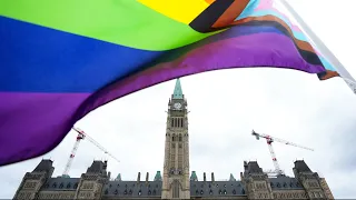 Trudeau says kids denied a Pride flag at their schools have one on Parliament Hill