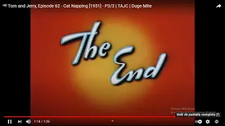 Tom and Jerry - Cat Napping End Title (1951)