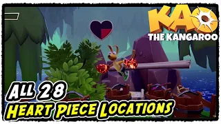 Kao The Kangaroo All Heart Piece Locations (Healthy Trophy / Achievement)